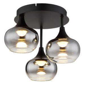 Laagste prijs - Globo Zwarte plafondlampLui design - 61440308