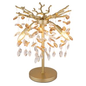 Laagste prijs - Globo TafellampQueena goud Ø 36cm - 64138TG