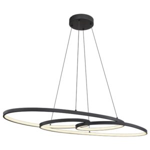 Laagste prijs - Globo Design hanglampSpira zwart - 67177-40