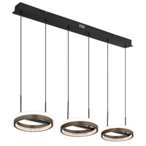 Laagste prijs - Globo Design hanglampDella zwart 3-lichts - 67179H2