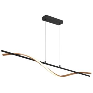 Laagste prijs - Globo Design hanglampWatkins zwart - 67354H