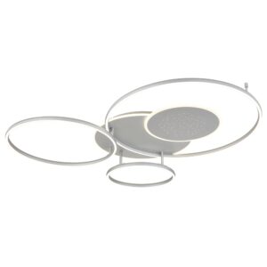 Laagste prijs - Globo Zilvergrijze plafondlampJohnson modern - 68277-60