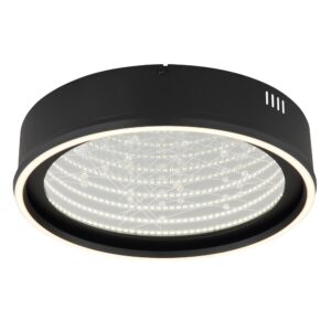 Laagste prijs - Globo PlafondlampMirrora zwart Ø 40cm - 68288D1