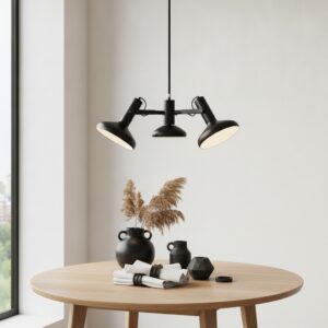 Laagste prijs - Artdelight 3-lichts hanglampVectro zwart - HL 1941 ZW