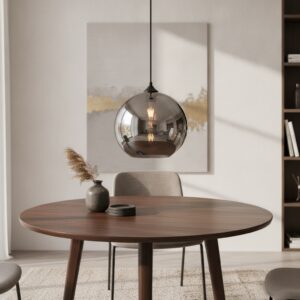 Laagste prijs - Artdelight HanglampMarino-30 met rook glas Ø 30cm - HL MARINO-30
