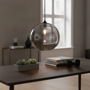 Laagste prijs - Artdelight Ø 40cm hanglampMarino-40 smoke glas - HL MARINO-40