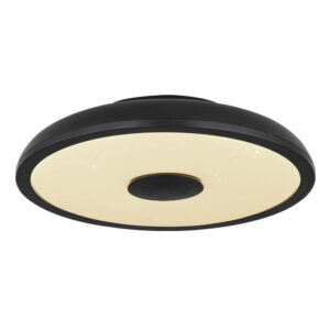 Laagste prijs - Globo Zwarte plafonniereRaffy Ø 28cm - 41366B