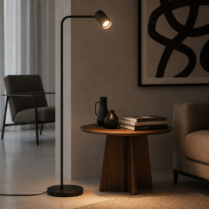 Laagste prijs - Artdelight LeeslampMegano zwart enkel - VL MEGANO1 ZW