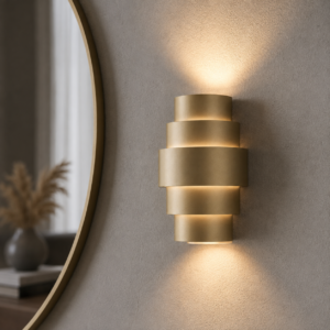Laagste prijs - Artdelight Design wandlampRolls champagne - WL ROLLS CP