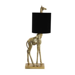 Laagste prijs - Light & Living SchemerlampGiraffe 68cm brons met zwart - 1855585