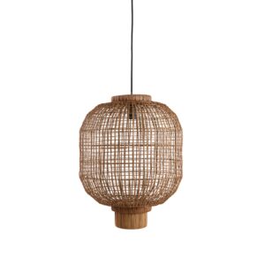 Laagste prijs - Light & Living Natuurlijke hanglampDorzan donker Ø 42cm - 2998664