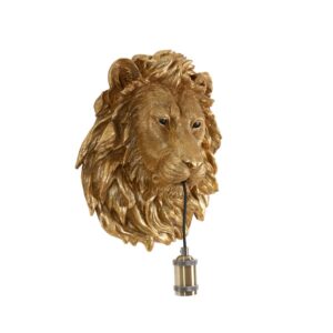 Laagste prijs - Light & Living WandlampLion brons leeuw - 3124818