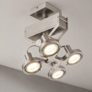 Laagste prijs - Artdelight Led opbouwspotKoln4 verstelbaar - PL KOLN4 ALU LED