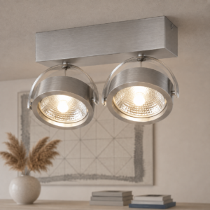 Laagste prijs - Artdelight 12 volt opbouwspotDutchess 2-lichts - QR 0002 ALU