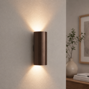 Laagste prijs - Artdelight Led wandspotBrody2 Up - Down 2-lichts bronsbruin - WL BRODY2 BG