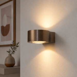 Laagste prijs - Artdelight Design wandampHudson brons - WL HUDSON BG