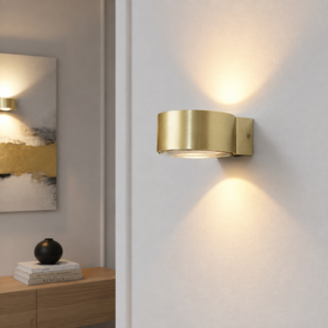 Laagste prijs - Artdelight Design wandampHudson goud - WL HUDSON GG