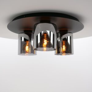 Laagste prijs - Eglo PlafondlampGorosiba 1 Ø 45cm - met smoke glas - 99631